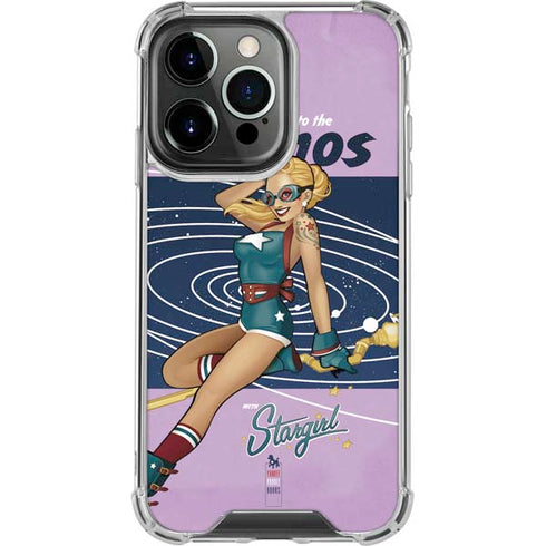 DC Comics Bombshells Stargirl- Field Guide to Cosmos iPhone 14 Pro Clear Case